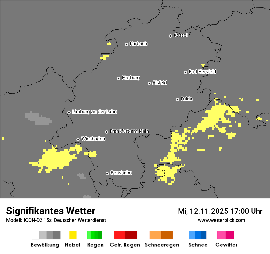 Modellkarten Signifikantes Wetter