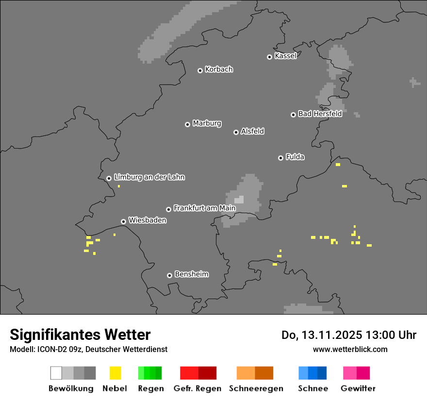 Modellkarten Signifikantes Wetter