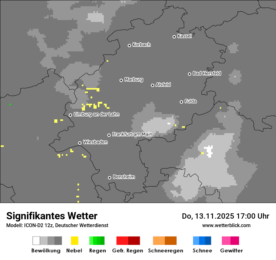 Modellkarten Signifikantes Wetter