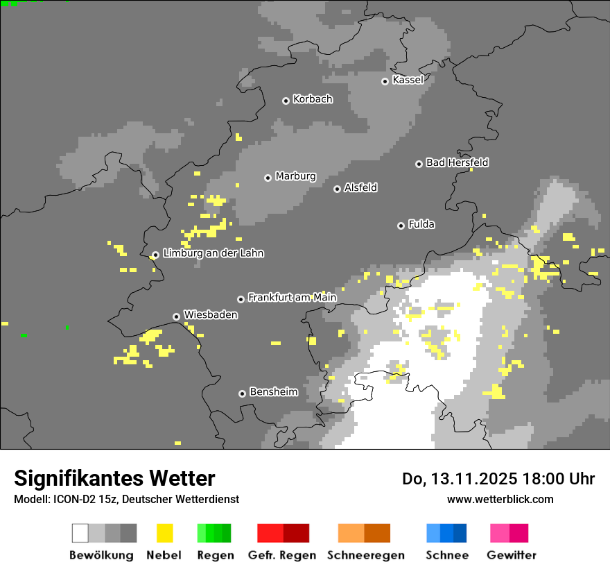 Modellkarten Signifikantes Wetter