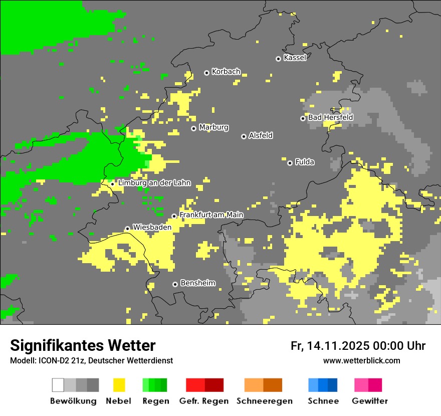 Modellkarten Signifikantes Wetter
