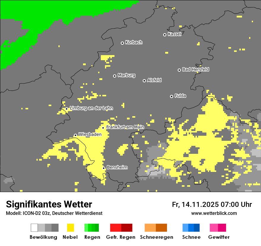 Modellkarten Signifikantes Wetter