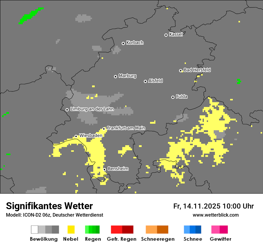 Modellkarten Signifikantes Wetter