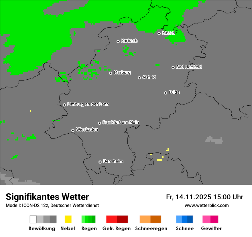 Modellkarten Signifikantes Wetter