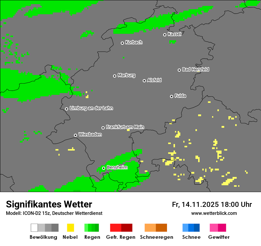 Modellkarten Signifikantes Wetter