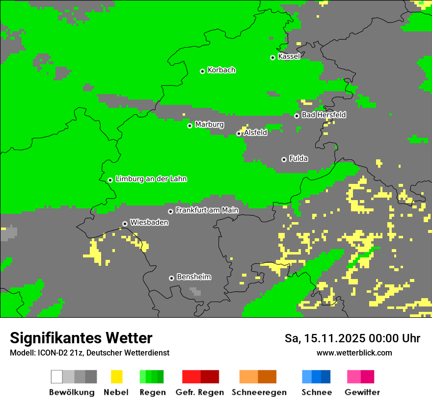 Modellkarten Signifikantes Wetter