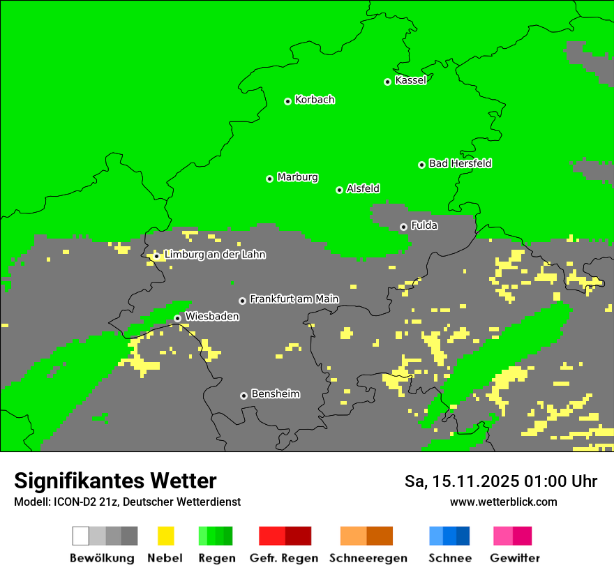 Modellkarten Signifikantes Wetter