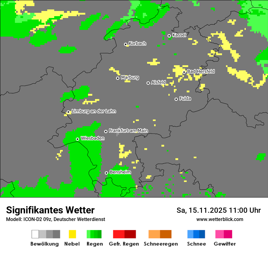 Modellkarten Signifikantes Wetter