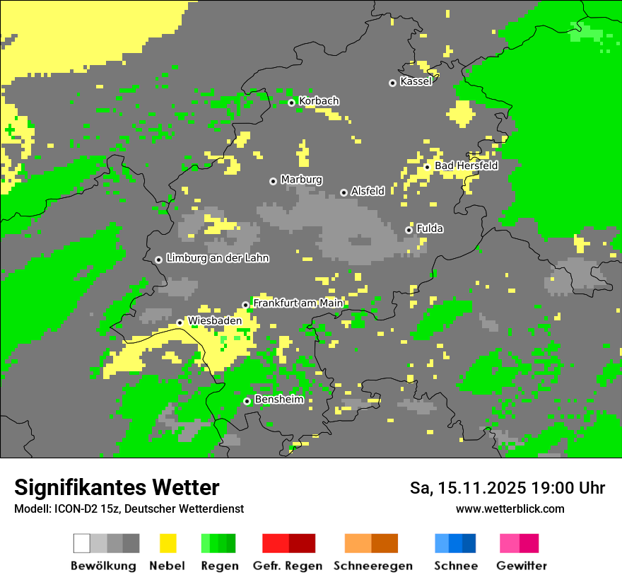 Modellkarten Signifikantes Wetter