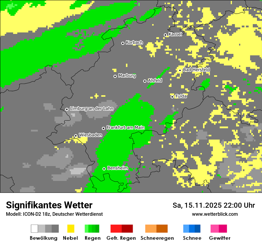 Modellkarten Signifikantes Wetter