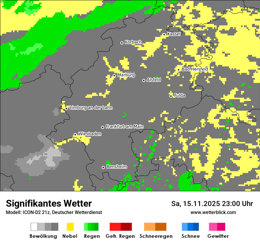 Modellkarten Signifikantes Wetter
