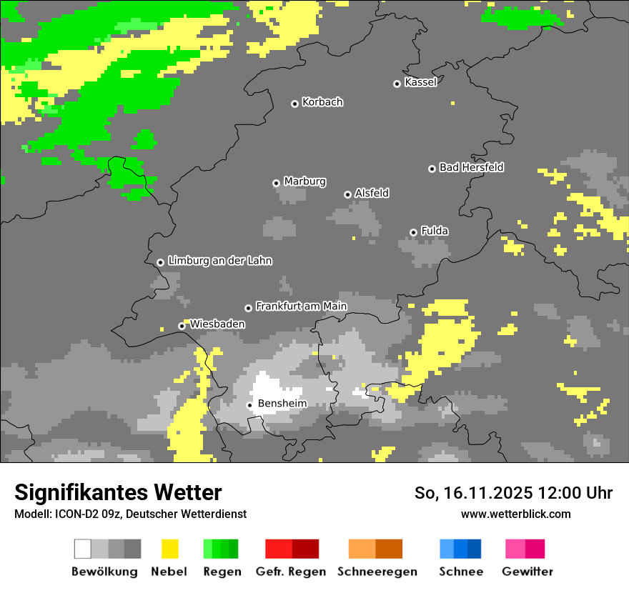 Modellkarten Signifikantes Wetter