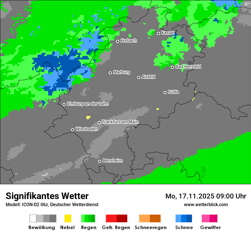 Modellkarten Signifikantes Wetter