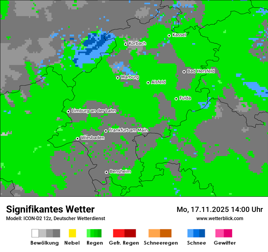 Modellkarten Signifikantes Wetter