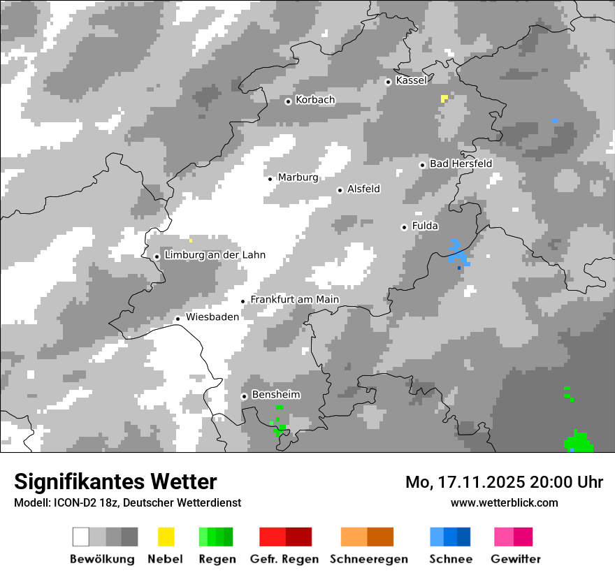 Modellkarten Signifikantes Wetter