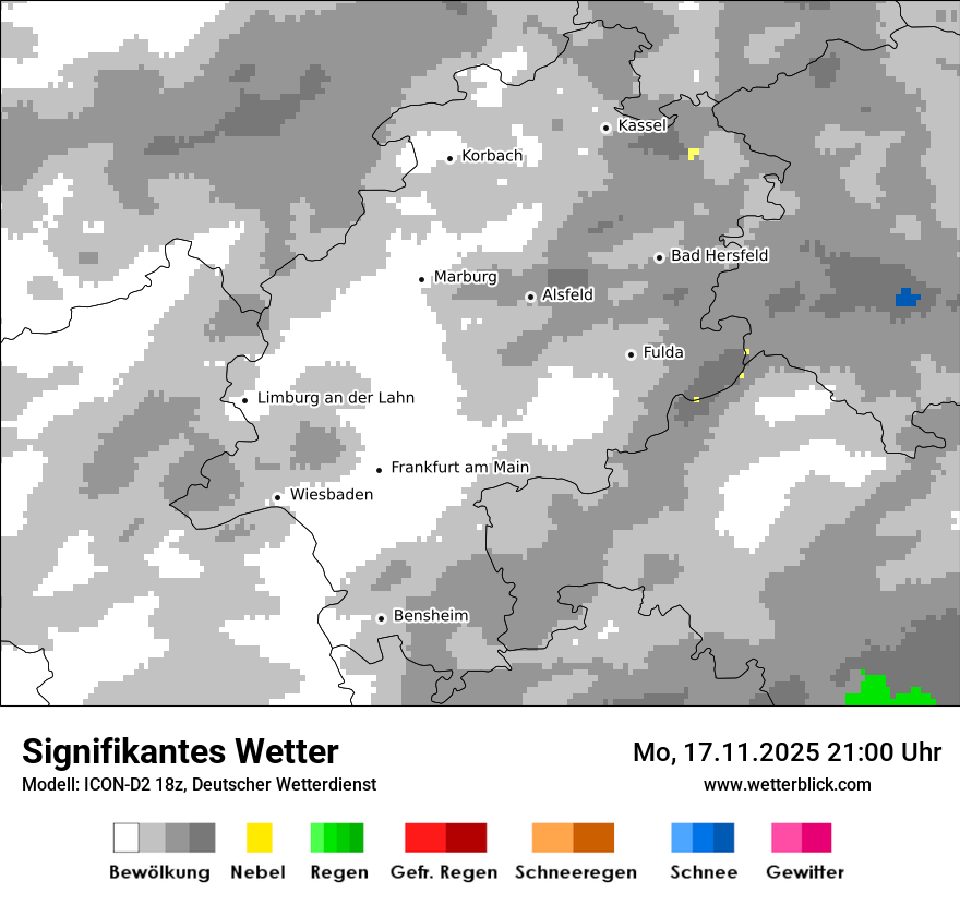Modellkarten Signifikantes Wetter