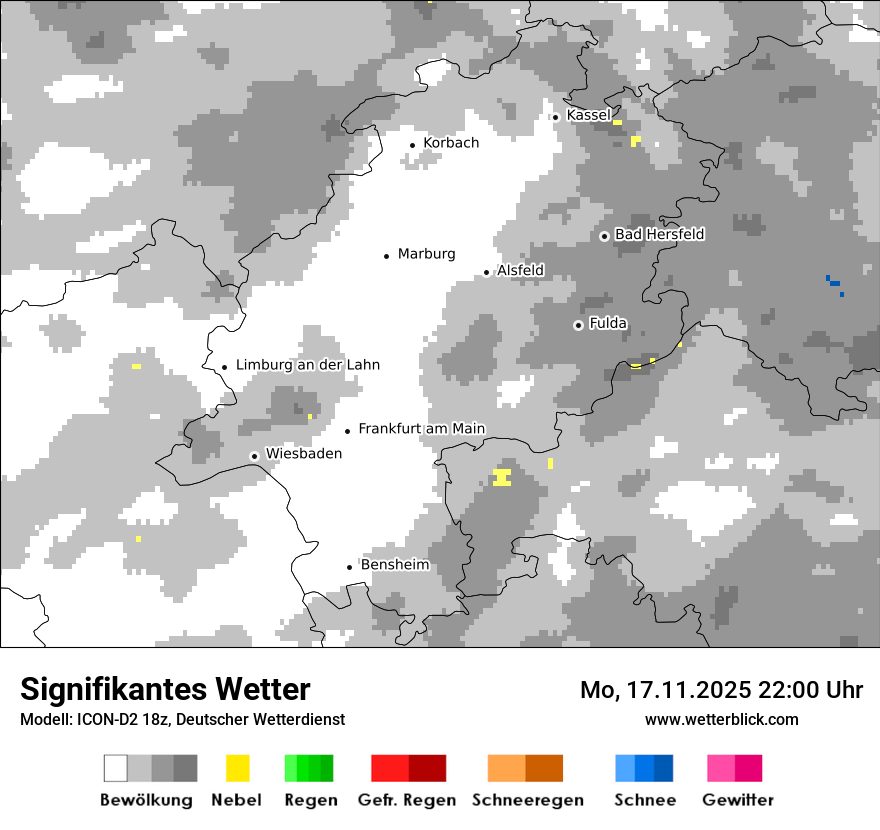 Modellkarten Signifikantes Wetter