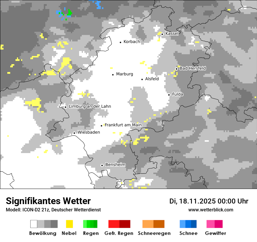 Modellkarten Signifikantes Wetter