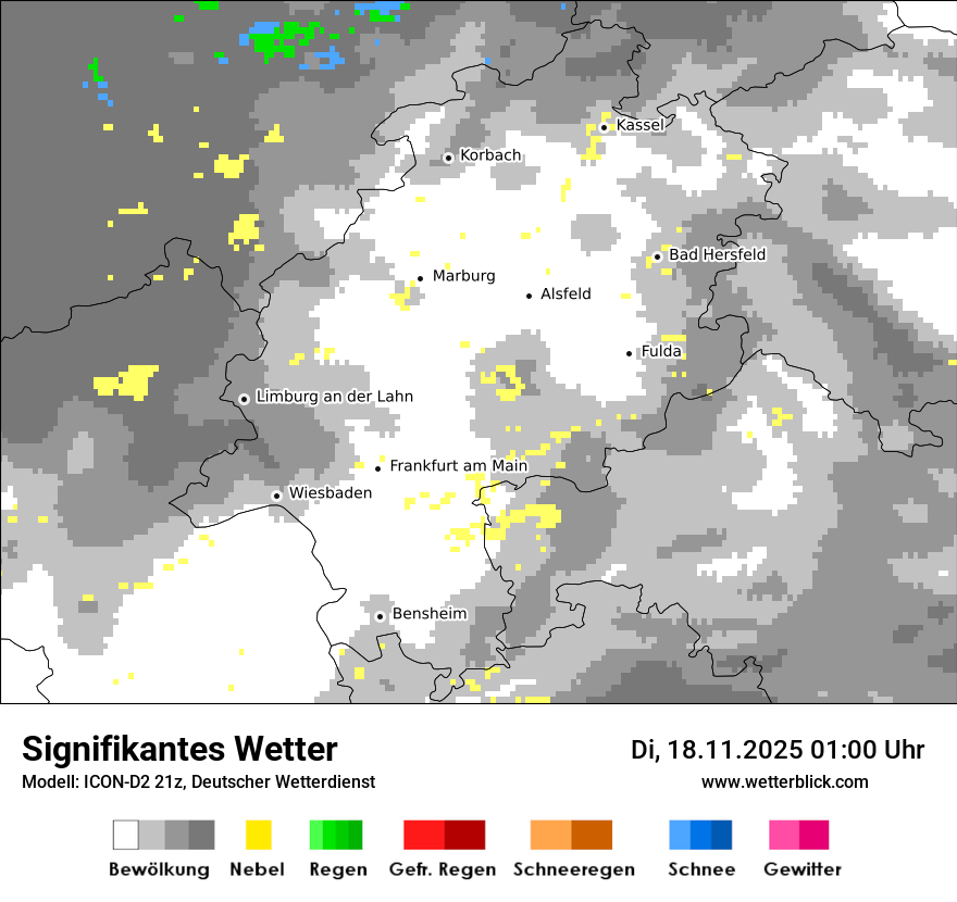 Modellkarten Signifikantes Wetter