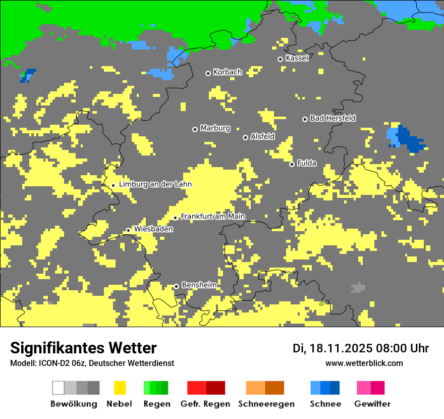 Modellkarten Signifikantes Wetter