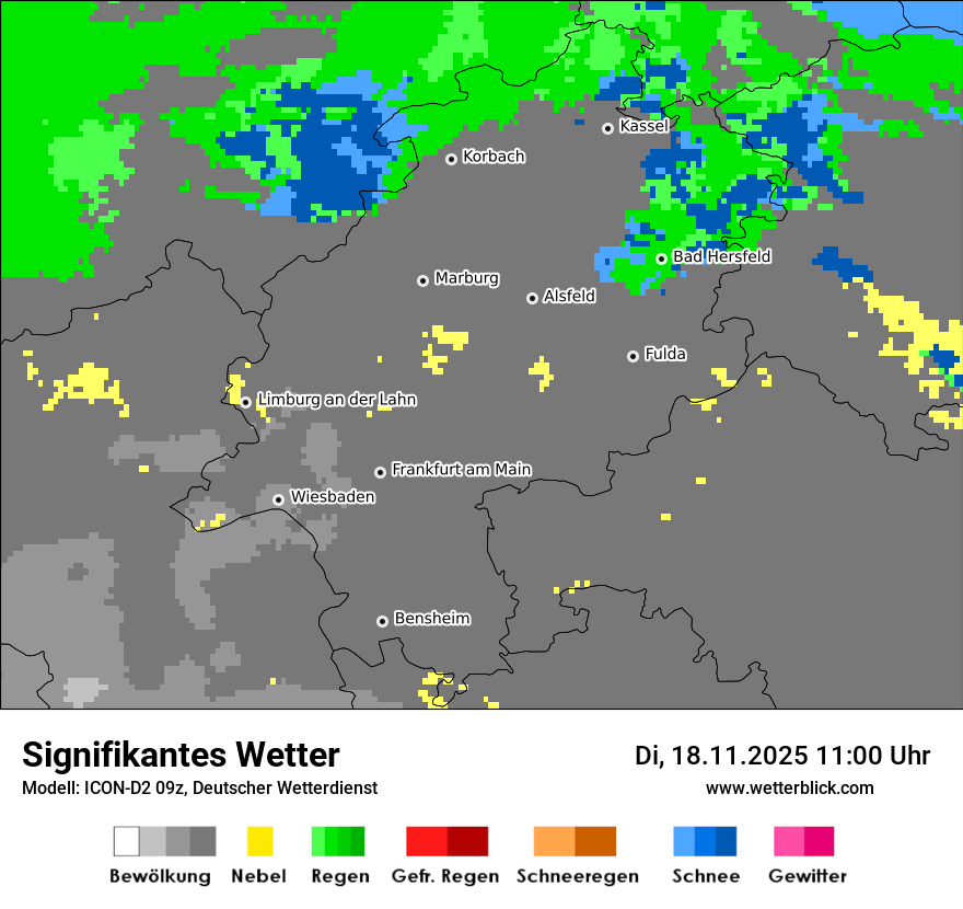 Modellkarten Signifikantes Wetter
