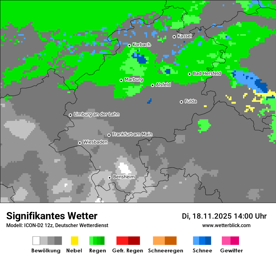 Modellkarten Signifikantes Wetter