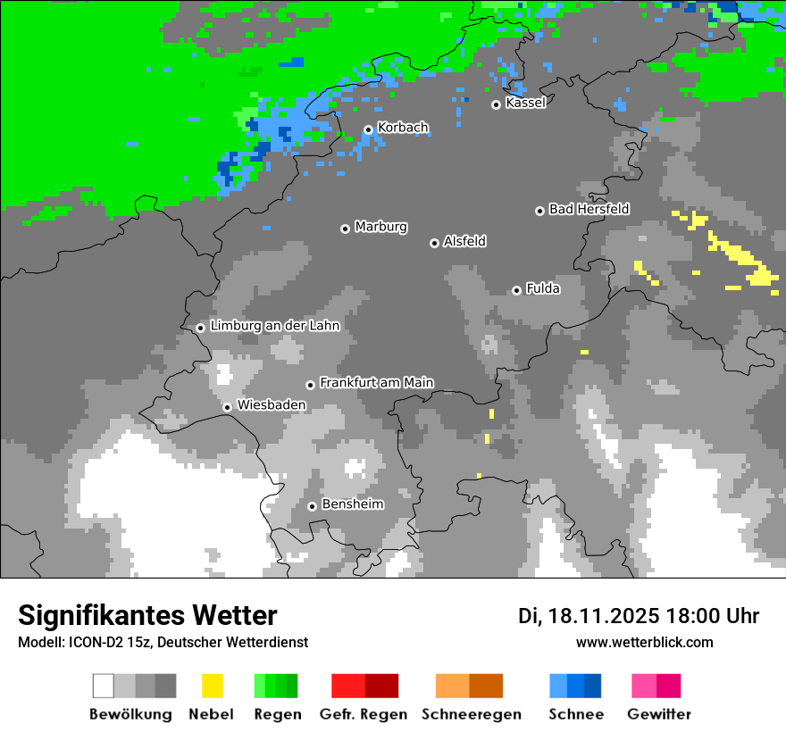 Modellkarten Signifikantes Wetter