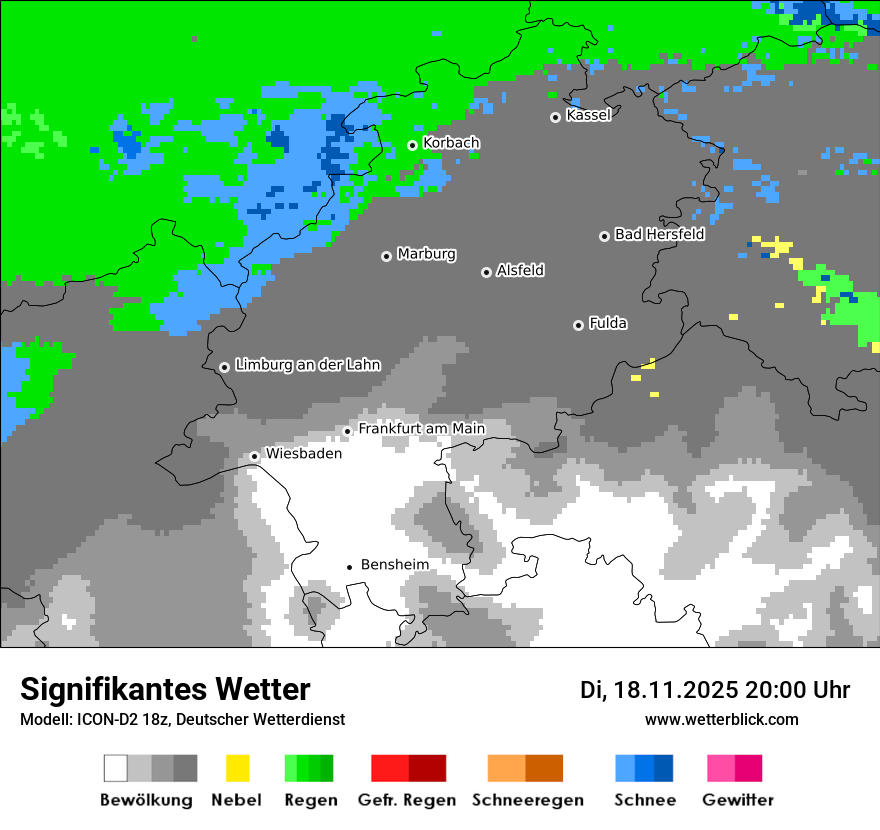 Modellkarten Signifikantes Wetter
