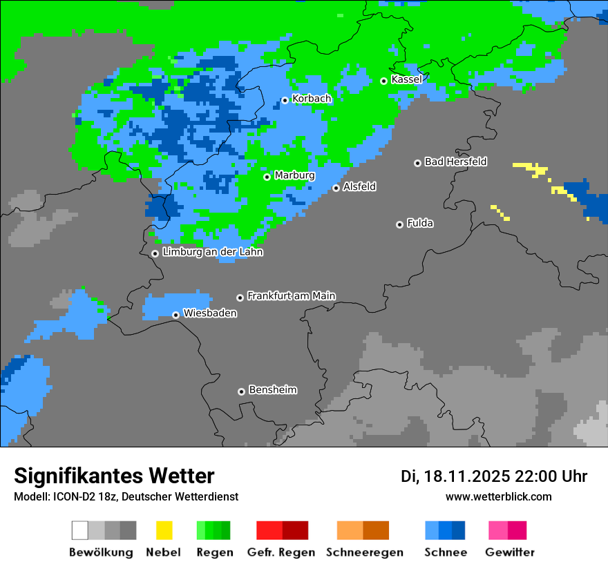 Modellkarten Signifikantes Wetter