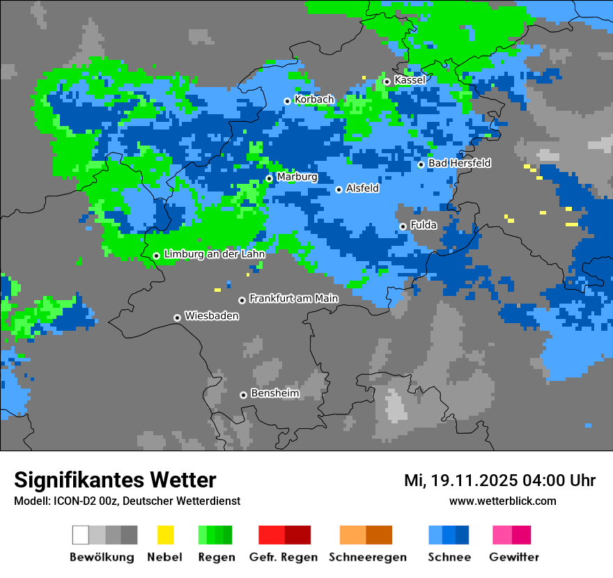 Modellkarten Signifikantes Wetter