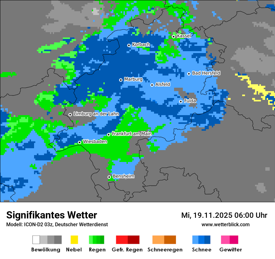 Modellkarten Signifikantes Wetter