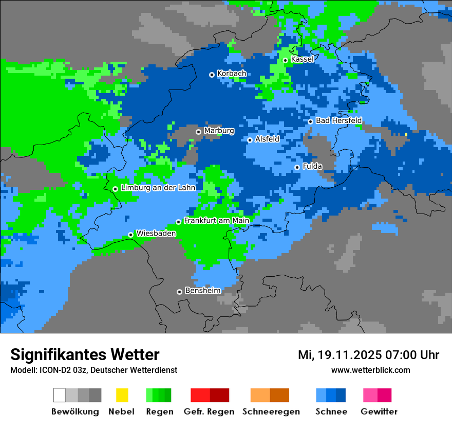 Modellkarten Signifikantes Wetter