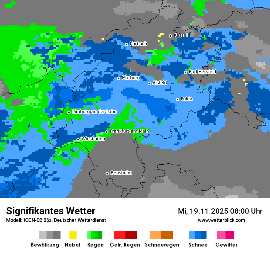 Modellkarten Signifikantes Wetter