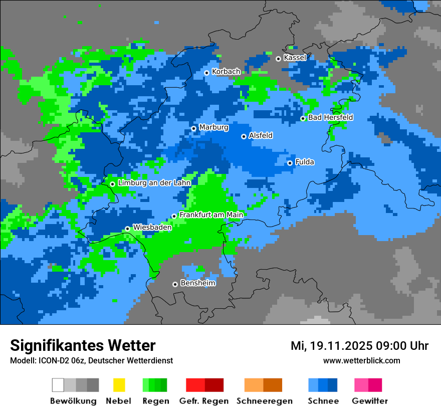 Modellkarten Signifikantes Wetter