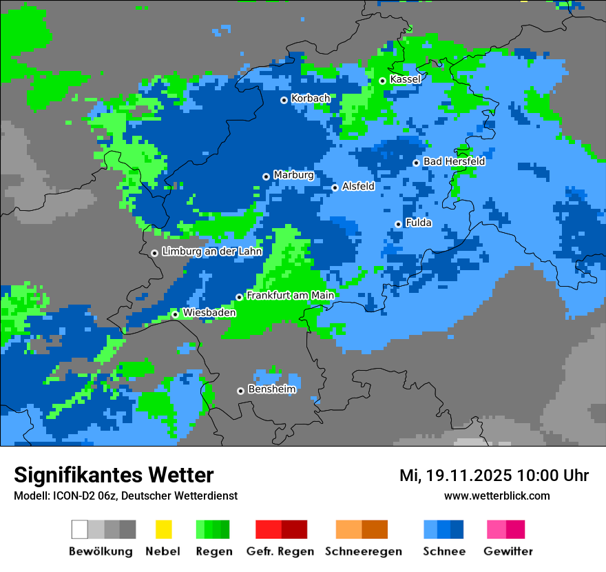 Modellkarten Signifikantes Wetter