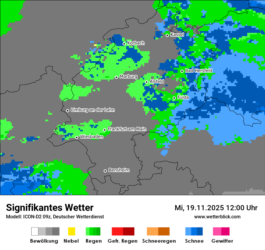 Modellkarten Signifikantes Wetter