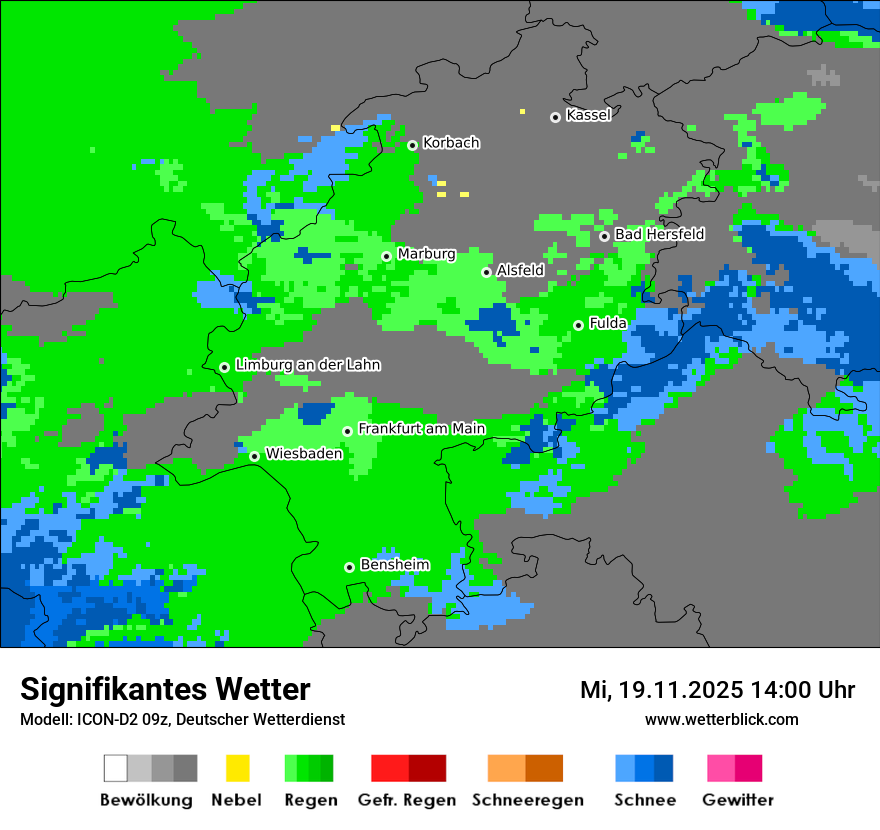 Modellkarten Signifikantes Wetter