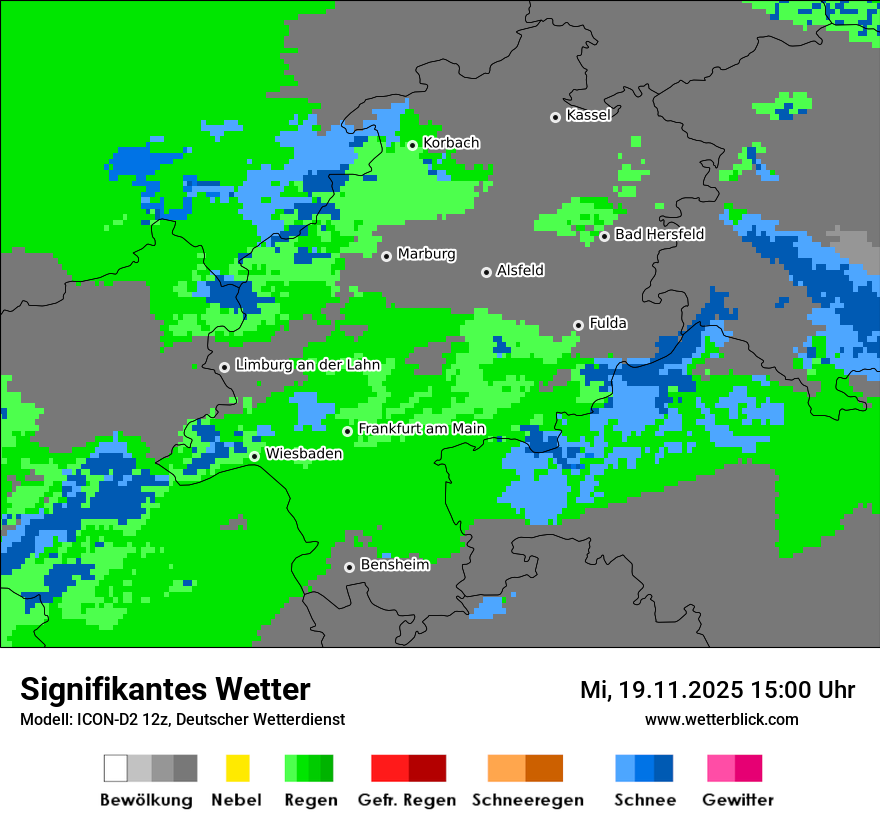 Modellkarten Signifikantes Wetter