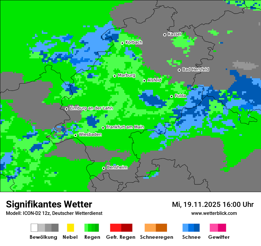Modellkarten Signifikantes Wetter
