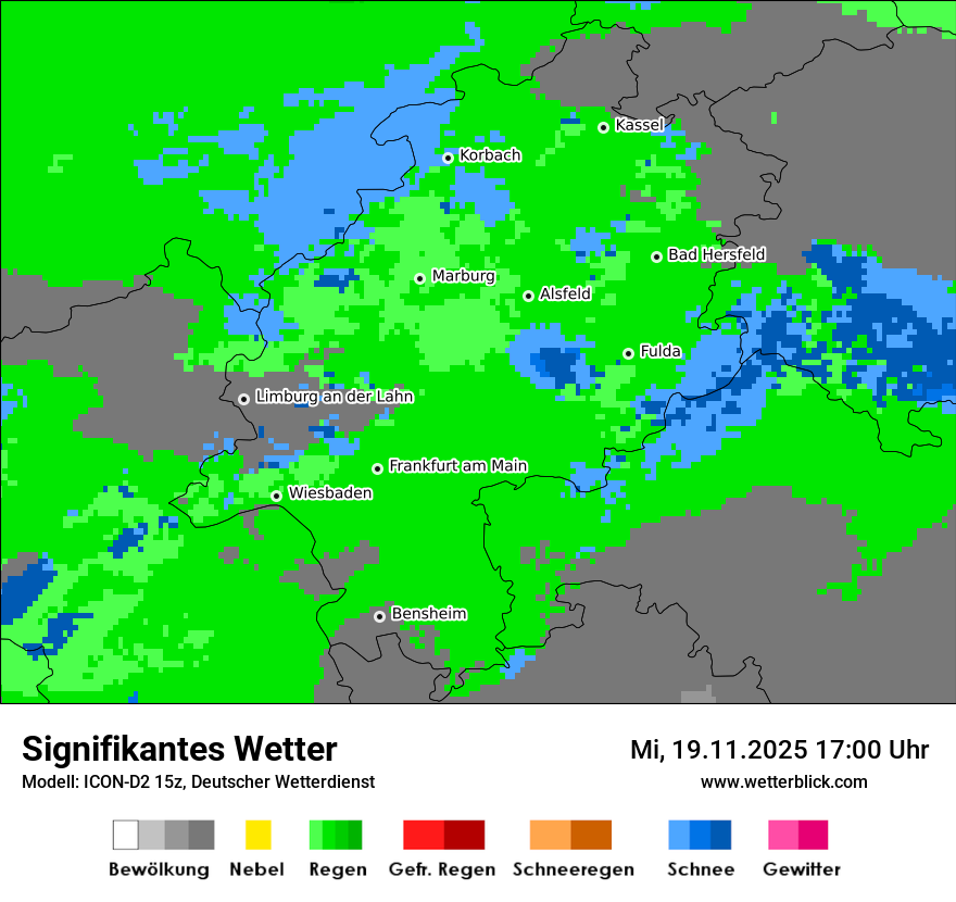 Modellkarten Signifikantes Wetter