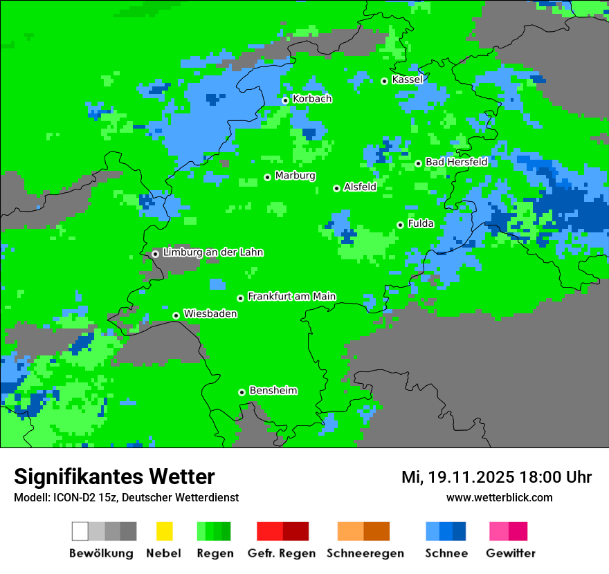 Modellkarten Signifikantes Wetter