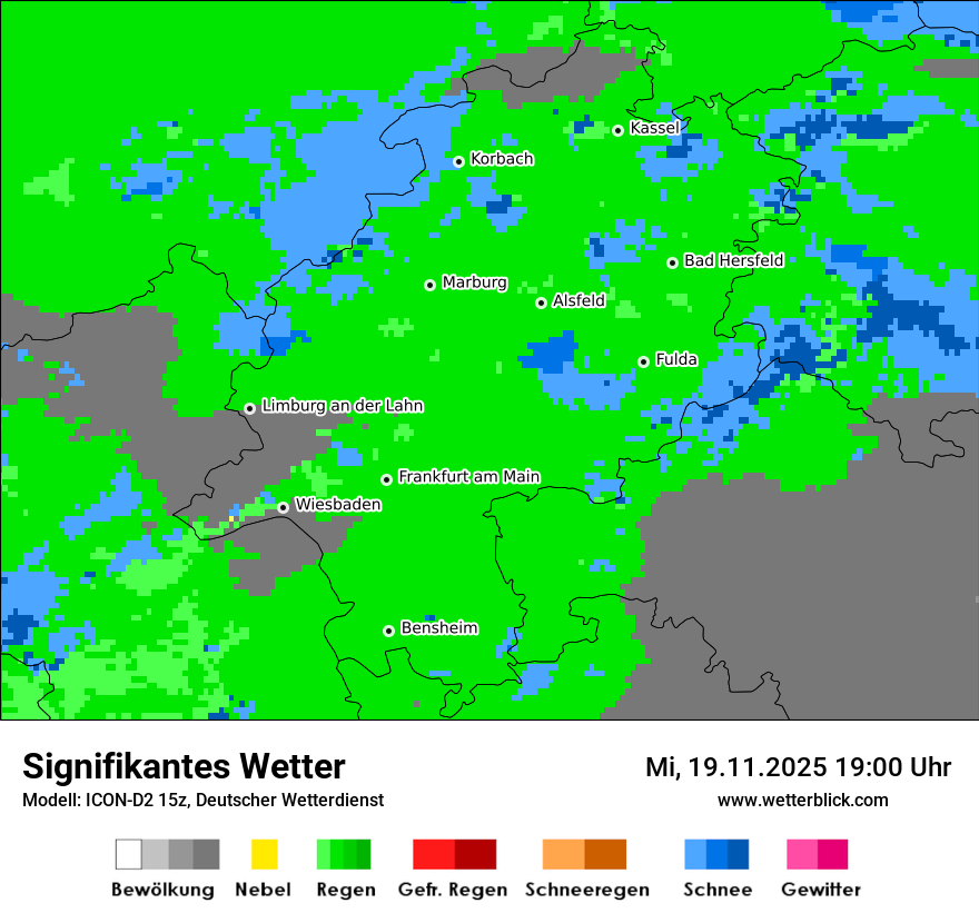 Modellkarten Signifikantes Wetter
