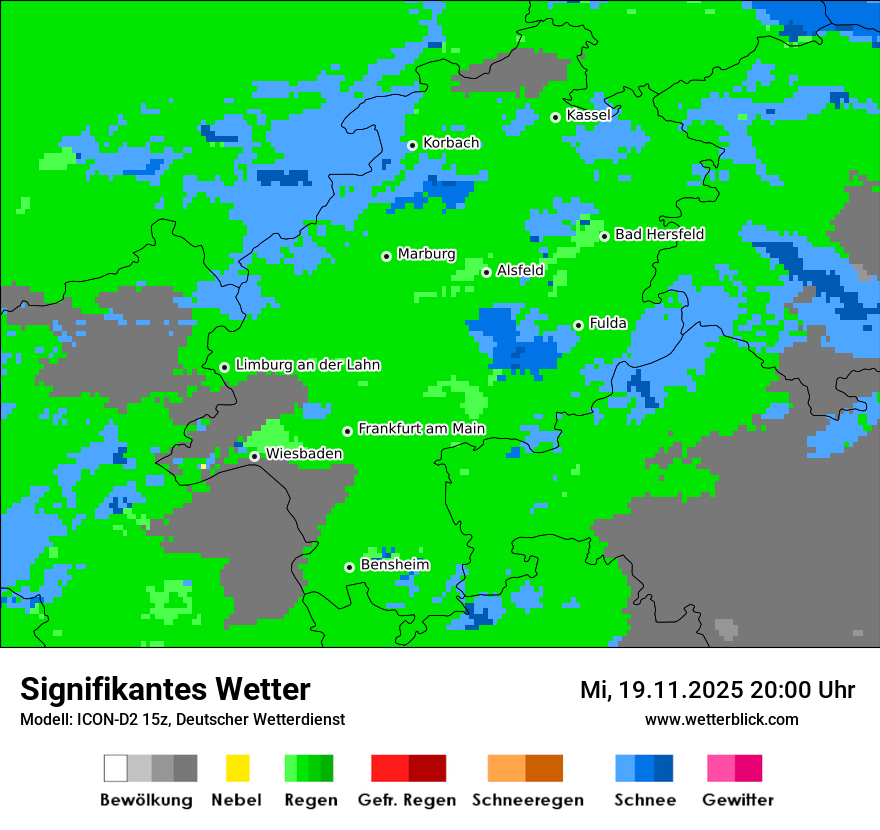 Modellkarten Signifikantes Wetter