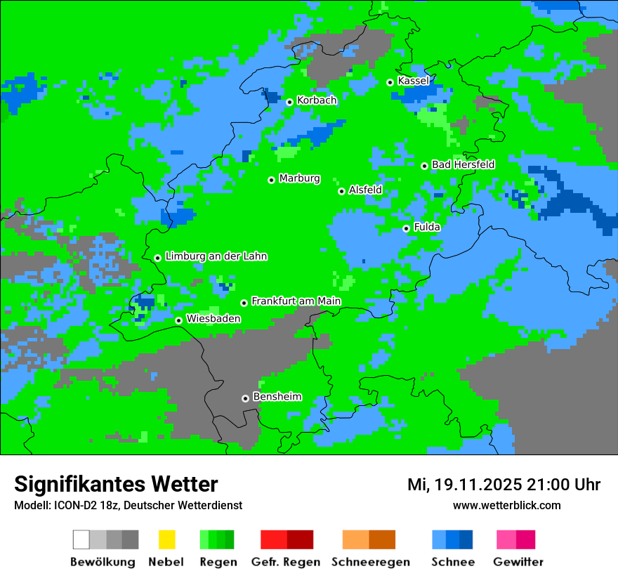 Modellkarten Signifikantes Wetter