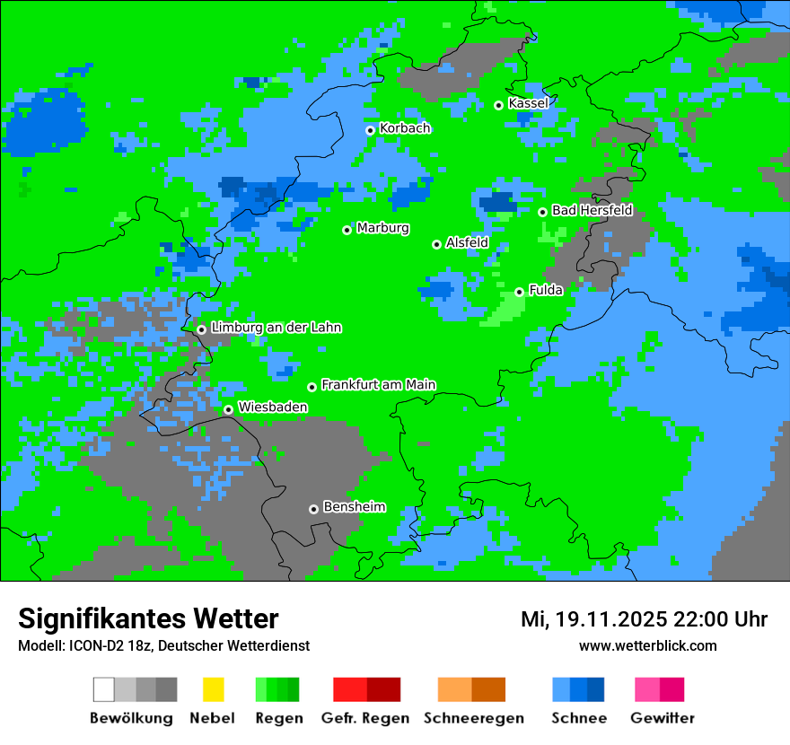 Modellkarten Signifikantes Wetter