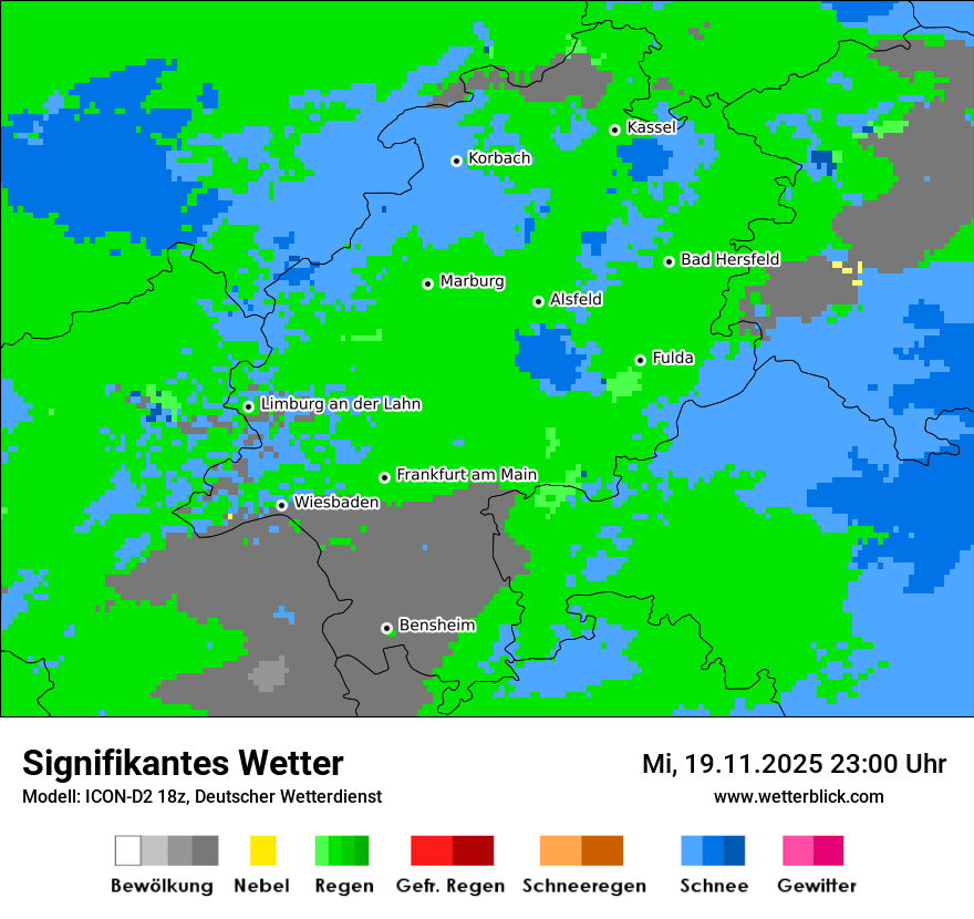 Modellkarten Signifikantes Wetter