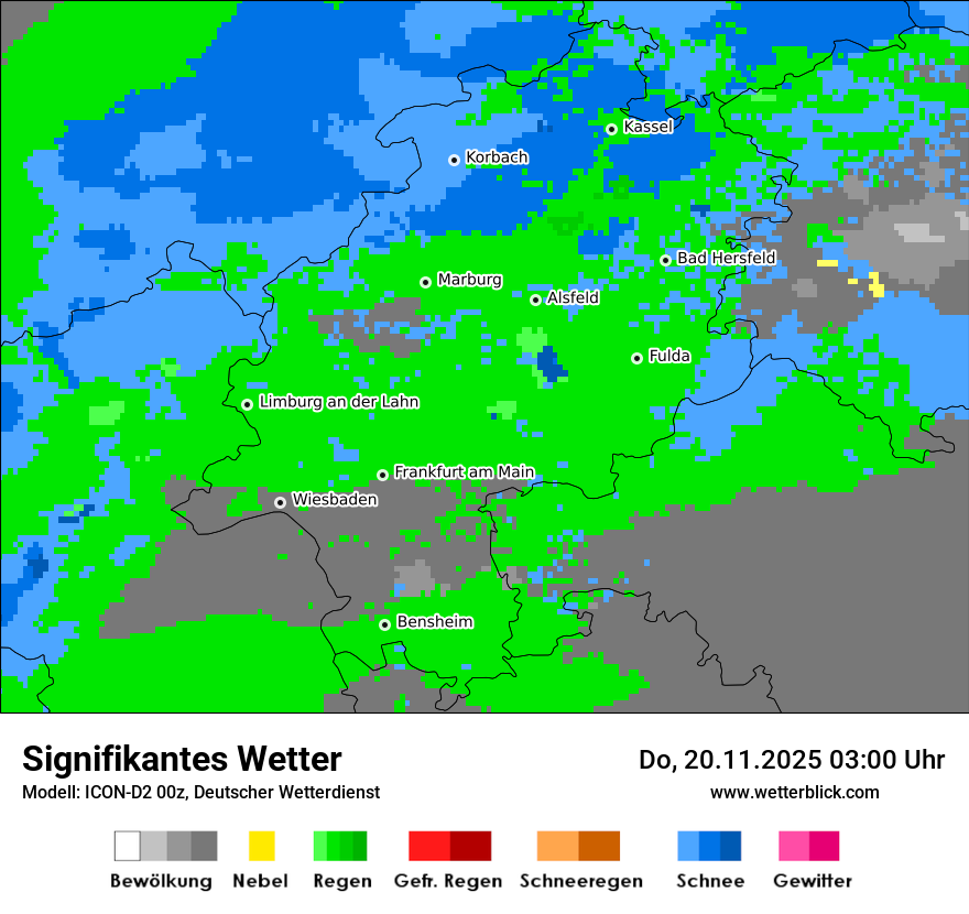 Modellkarten Signifikantes Wetter