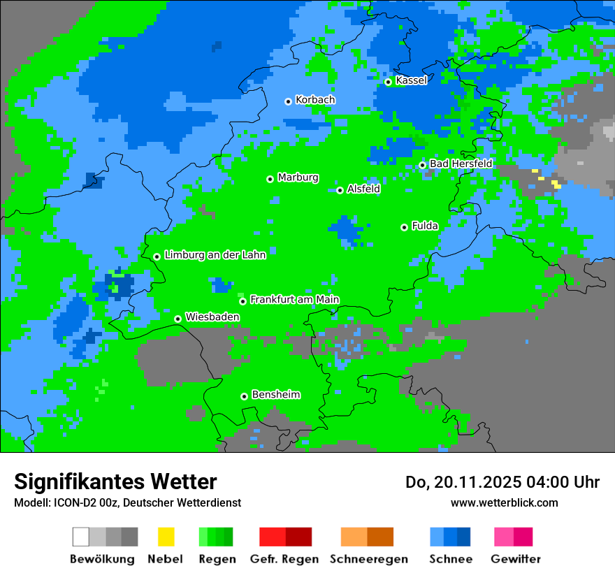 Modellkarten Signifikantes Wetter