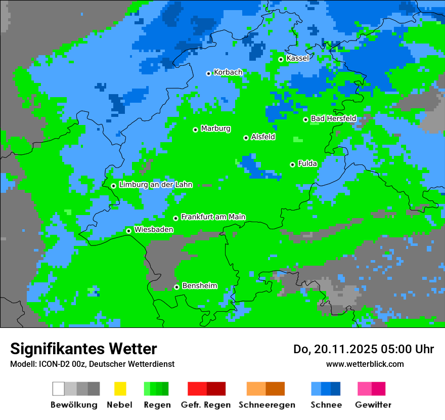 Modellkarten Signifikantes Wetter