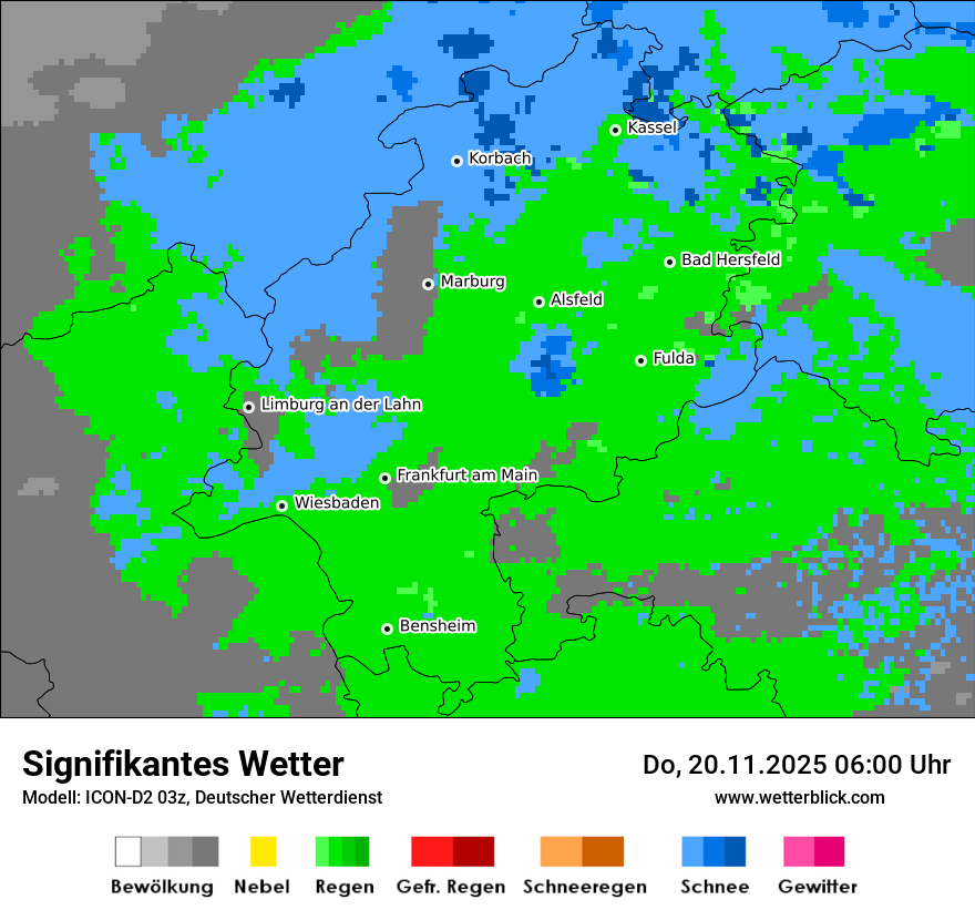 Modellkarten Signifikantes Wetter